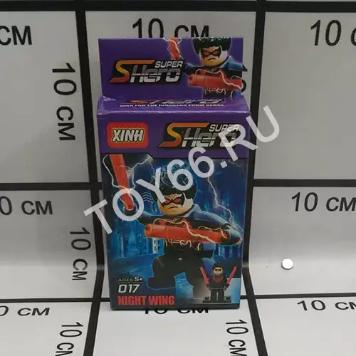 Конструктор Супергерои 8 шт в блоке 010-018