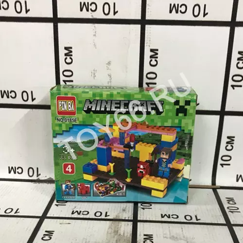 Конструктор Майнкрафт в блоке 8 шт 0185E