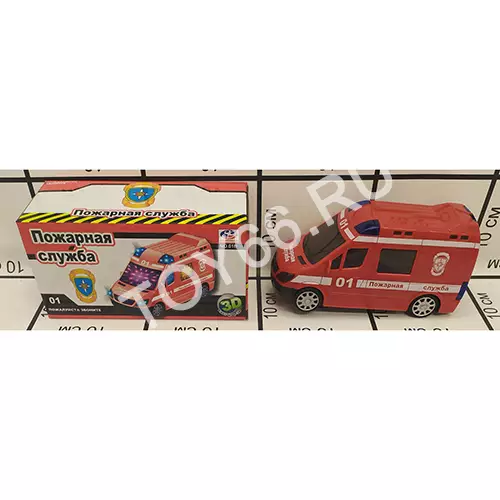 Машина Пожарная 3D (свет, звук) 01B