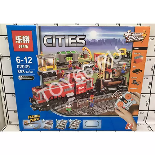 Конструктор Город Поезд на Р/У 898 дет. 02039