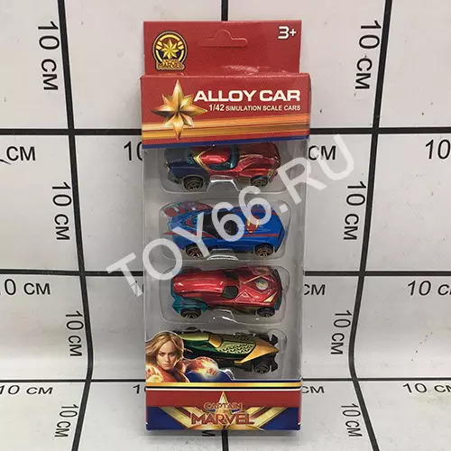 Машинки Супергерои 4 шт. в наборе 0618B