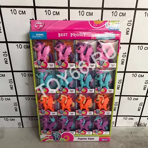 Пони 16 шт в блоке 074