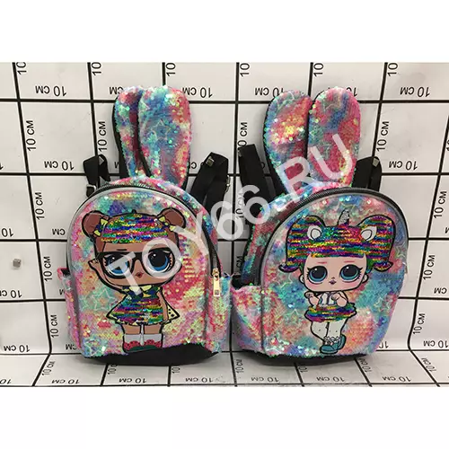 Рюкзак с пайетками Лол 5 шт. в блоке 0806-100-2