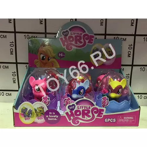 Пони в яйце 6 шт в блоке 10090-52