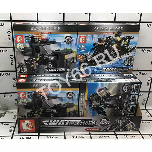 Конструктор Спецназ 8 шт в блоке 102255-102258