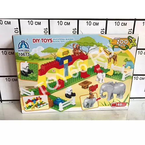 Конструктор блоками «Зоопарк» 10673