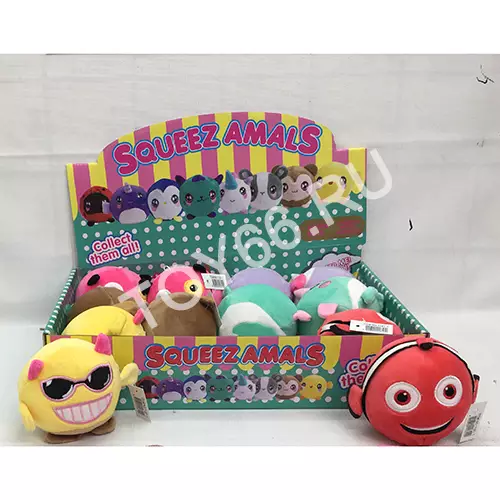 Мягкия зверюшки 12 шт. в блоке 1181-1