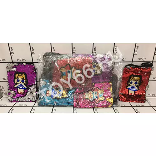 Сумочки Кукла в шаре 12 шт. в блоке 1181-7