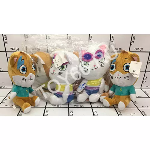 Мягкая игрушка Кошка 8 шт. в блоке 1209-1
