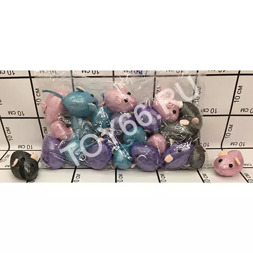 Мягкая игрушка Мышка 24 шт. в блоке 1209-4