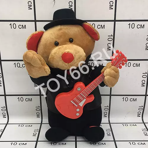 Мягкая игрушка Мишка с гитарой 123-17