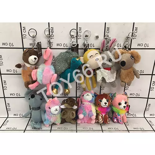 Мягкие игрушки Брелок 12 шт. в блоке 1264-1