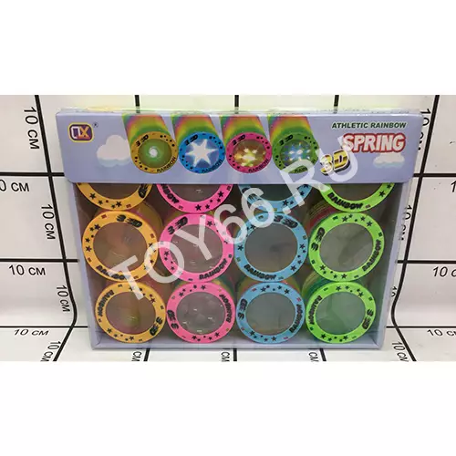 Пружинка-Радуга 12 шт в уп. 1301