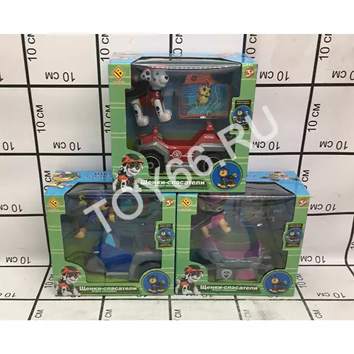 Собачки со значком на машинках 1302