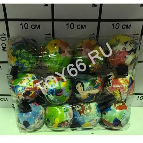 Мячик на резинке 12 шт в уп. 1389-11