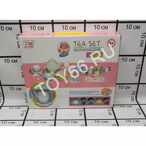 Чайный сервиз + краски 1404-B