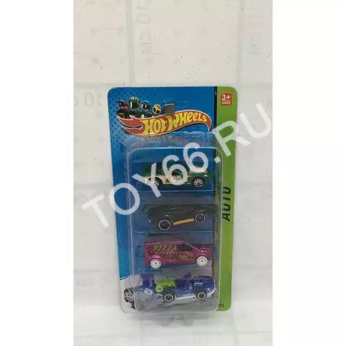 Модельки Хот Вилс 4 шт. в наборе 1602-8