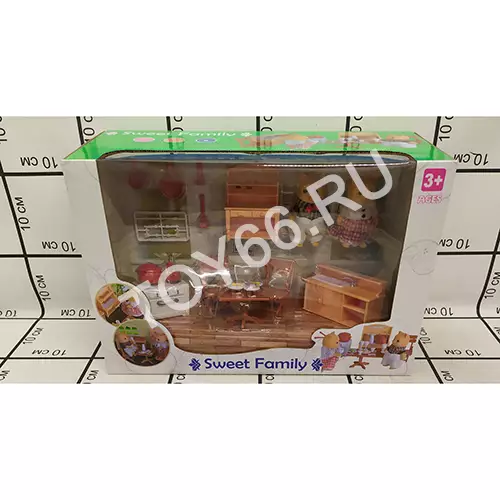 Счастливая семья с набором мебели 1603F