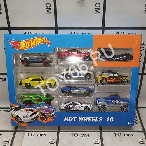 Модельки Хот Вилс 10 шт. в наборе 1604-1-2-3