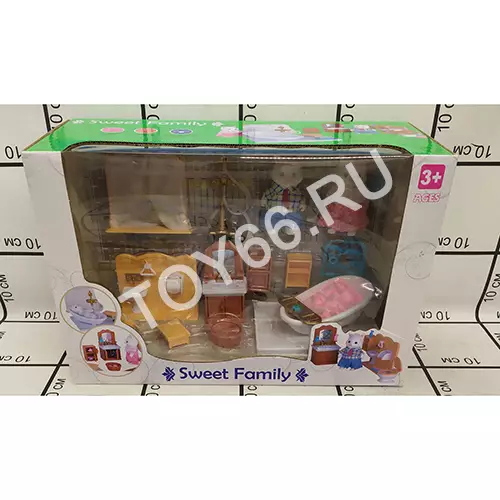 Счастливая семья с набором мебели 1604F