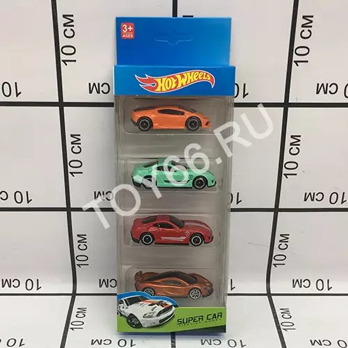 Модельки Хот Вилс 4 шт. в наборе 163-3-4