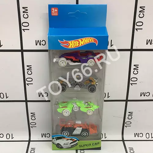 Модельки Хот Вилс 4 шт. в наборе 163-4