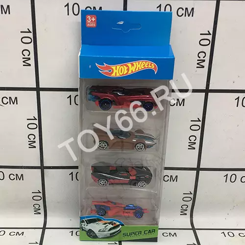 Модельки Хот Вилс 4 шт. в наборе 163-6-7