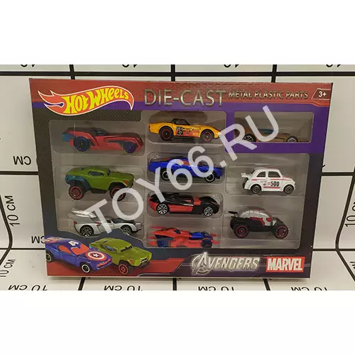 Модельки Хот Вилс 10 шт. в наборе 164-6-6