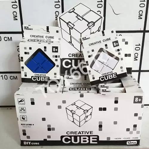 Кубик антистресс в боксе 12 шт 1889A