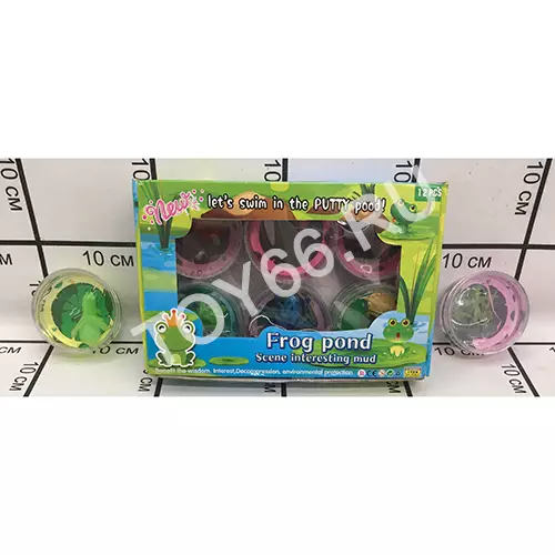 Лизун Лягушка 12 шт. в блоке 1973-39