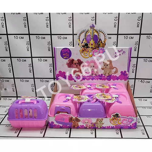 Щенок в переноске 6 шт в блоке 2061abc