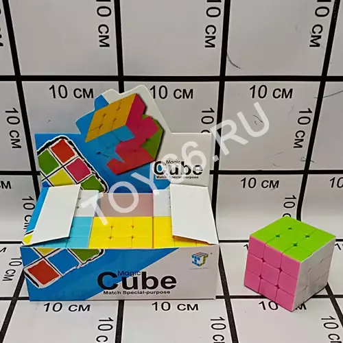 Кубик-Рубик 6 шт в блоке 2188-3-7788-3