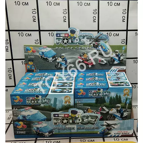 Конструктор Полиция 8 шт в блоке 22002