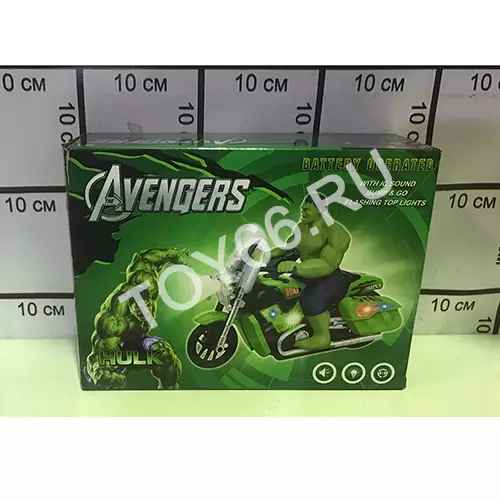 Супер Герой Халк на мотоцикле (свет, звук) 2489B