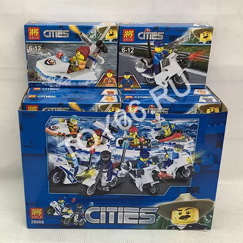 Конструктор Город 16 шт. в блоке 28006 Конструктор Город 16 шт. в блоке 28006