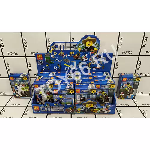 Конструктор Город 16 шт. в блоке 28019 Конструктор Город 16 шт. в блоке 28019