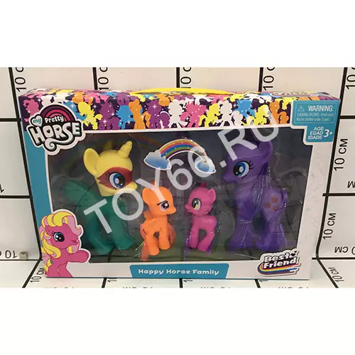 Пони 4 героя набор 3005