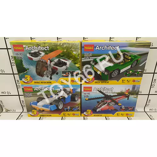 Конструктор Архитектор 109-122 дет. 3214-3217