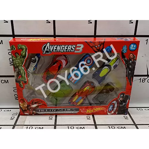 Машинки тачки супергерои в наборе 324-39