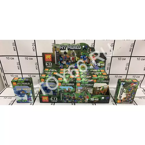 Конструктор Мой мир 16 шт в блоке 33062