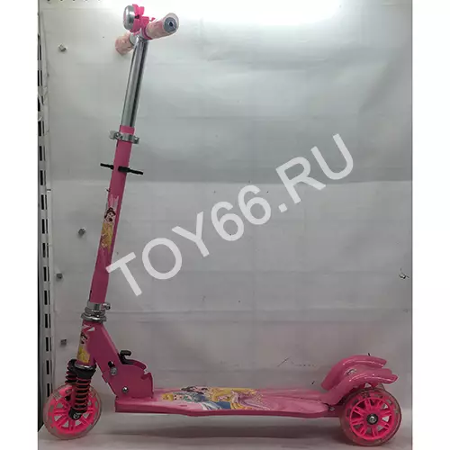 Самокат розовый, голубой, зелёный 3307 Самокат розовый, голубой, зелёный 3307