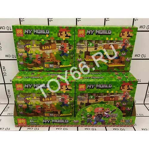 Конструктор Герои из кубиков 8 шт. в блоке 33139