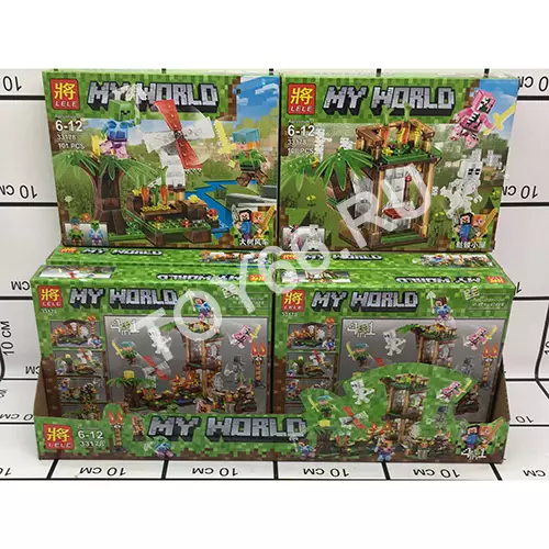 Конструктор Герои из кубиков 8 шт. в блоке 33178