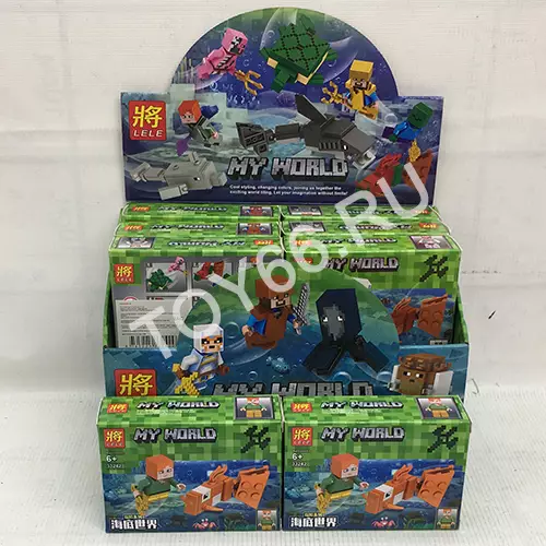 Конструктор Герои из кубиков 16 шт. в блоке 33242