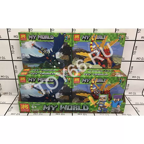 Конструктор герои из кубиков 8 шт. в блоке 33250