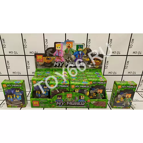 Конструктор Герои из кубиков 16 шт. в блоке 33261