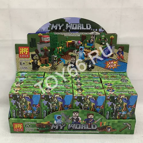 Конструктор Герои из кубиков 16 шт. в блоке 33266