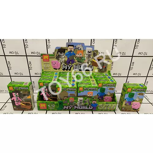 Конструктор Герои из кубиков 16 шт. в блоке 33268