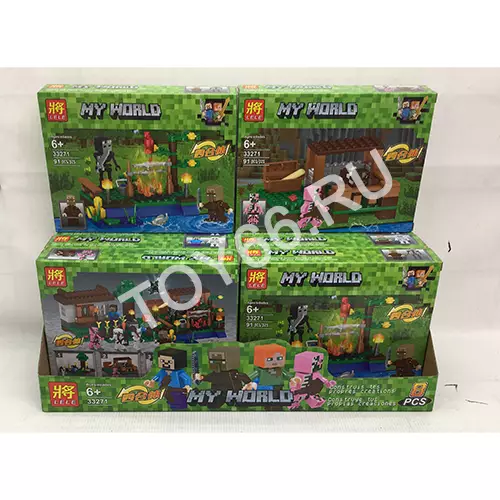 Конструктор Герои из кубиков 8 шт. в блоке 33271