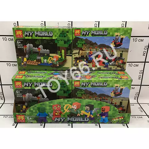 Конструктор Герои из кубиков 8 шт. в блоке 33275